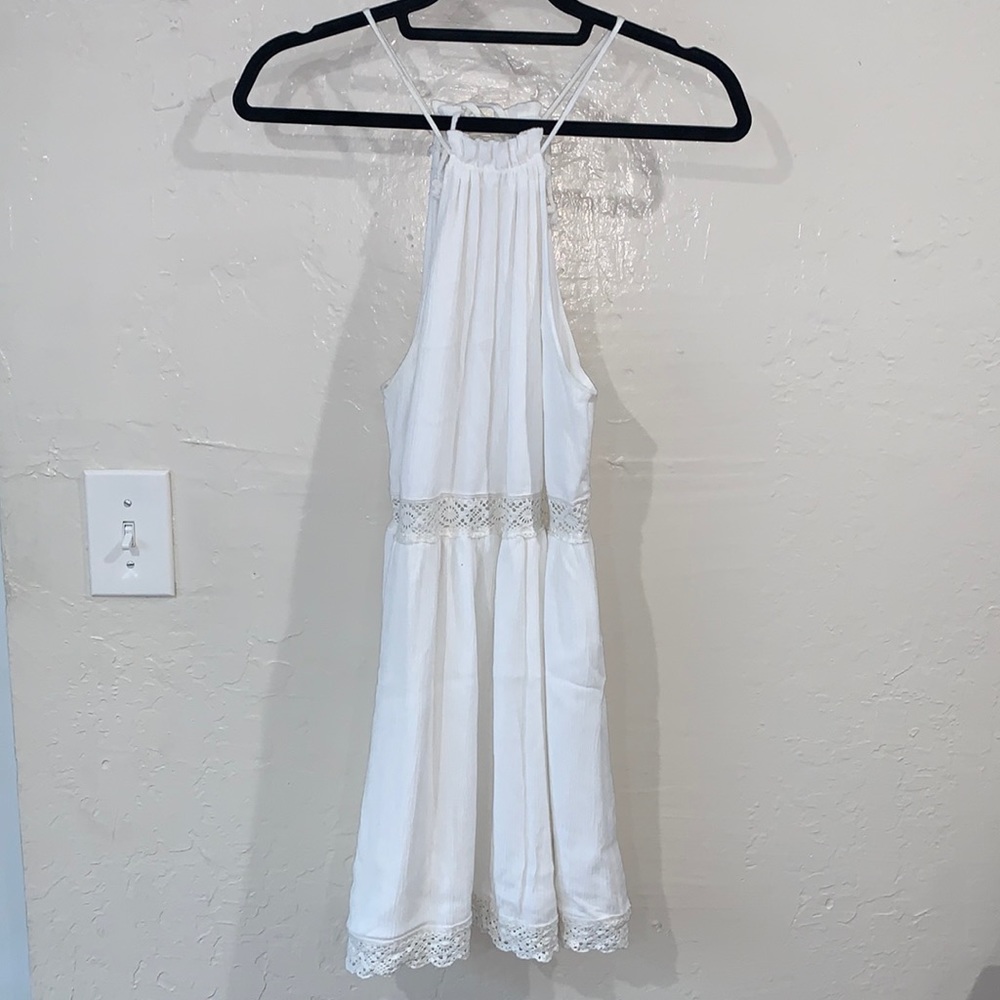 White mini dress
